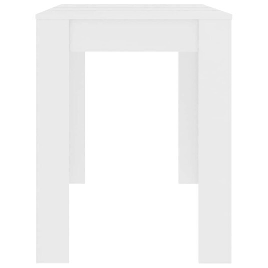  Spisebord hvit 120x60x76 cm sponplate 8719883730868
