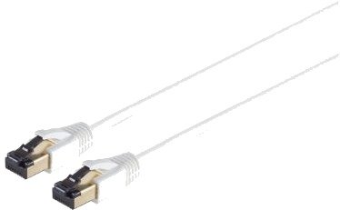S/Conn Highend Patchkabel Cat 8.1 2000 Mhz F/Ftp Dobbel Skjermet Halogenfri Hvit 2,0 M 1660841036