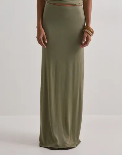 Nelly   Grønn   Perfect Low Waist Maxi Skirt