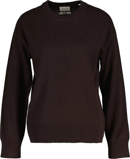 Gant Superfine Lambswool C Neck Brown M