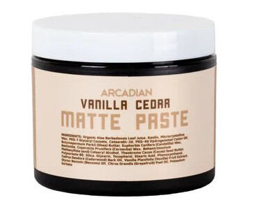 Arcadian Vanilla Cedar Matte Pomade Arcadian Vanilla Cedar Matte Pomade