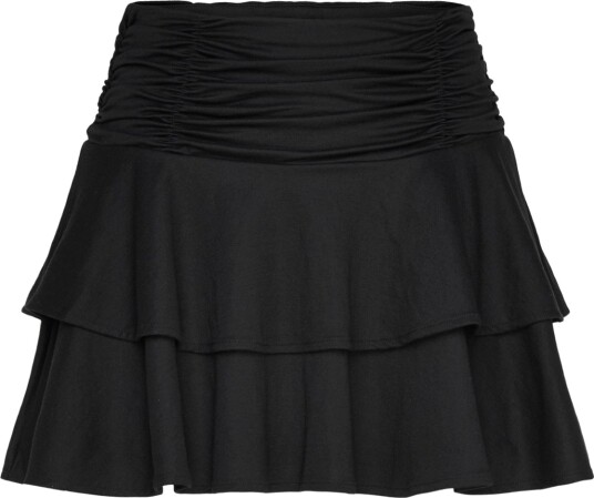 Gina Tricot Mini Frill Skirt   Black   S