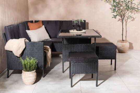 Venture Home Design Knock Loungesofa - Sort flett 1699068-01-0 1699068-02-0