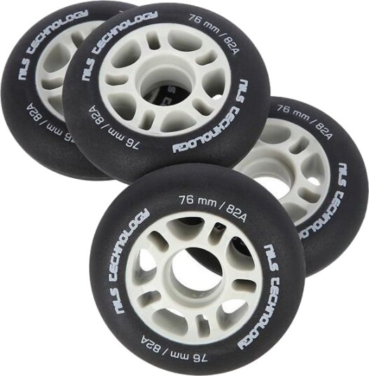 Nils Extreme Pu 76X24 82A Svart Matte Hjul (4 Stk) Nils Extreme