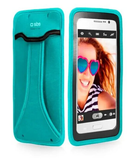 SBS Universal SBS Handy Etui for Mobil - (Maks. Mobil: 145 x 75 x 8 mm) - Turkis