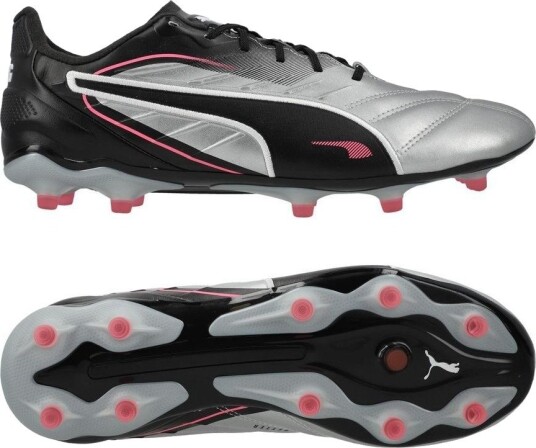 PUMA King Pro FG/AG Audacity PUMA Sølv/PUMA Svart/Solen slo til/PUMA White Kvinner størrelse 38½