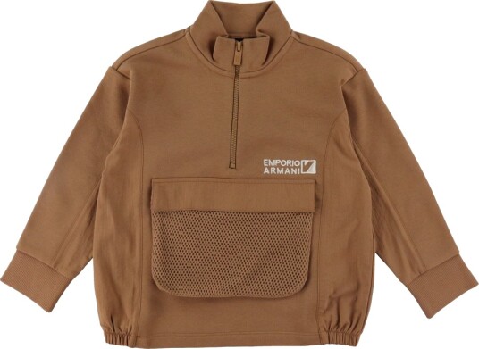 Emporio Armani Collegegenser Trost m. Mesh Emporio Armani 10 år 140 Collegegenser Brun