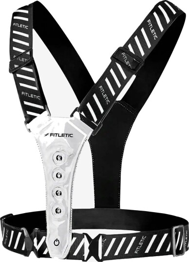 Fitletic Lumi Led Vest - BLACK/SILVER - One Size