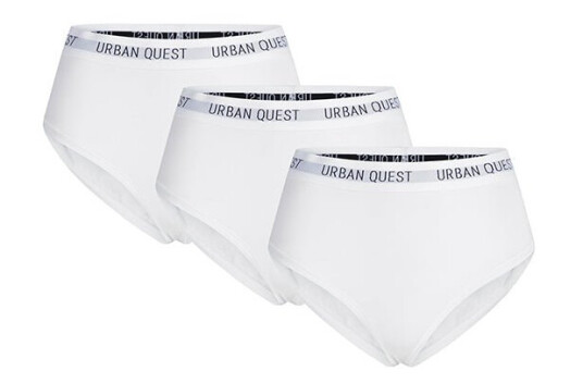 Urban Quest 3-Pack Bamboo maxi truse hvit Størrelse: XL Kvinner