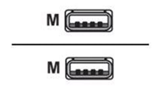 Datalogic USB-kabel 2.4 m - USB Hann til USB Hann - Svart