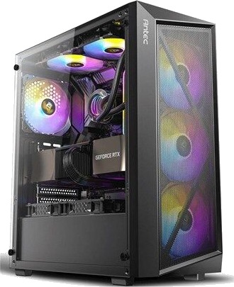 Antec AX67 ARGB   mid tower   ATX   Kabinett   Tower   Svart