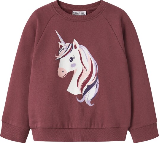 Name It Genser NmfVenus Wild Ginger/Unicorn Name It 5 år (110) Genser Bordeaux