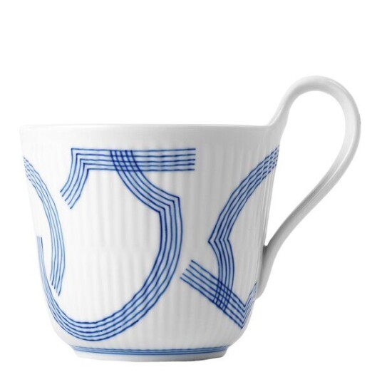 Royal Copenhagen - Motif høyhankskopp 33 cl blå/hvit Royal Copenhagen - Motif høyhankskopp 33 cl blå/hvit
