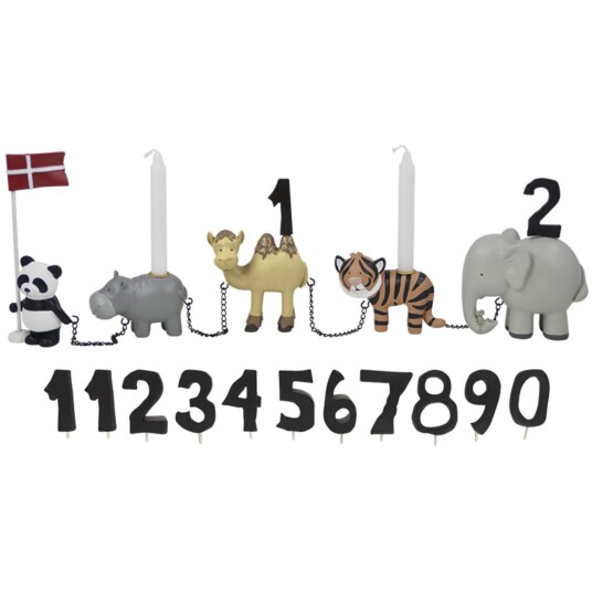Kids by Friis Bursdagstog Zoo dyr m. 11 tall