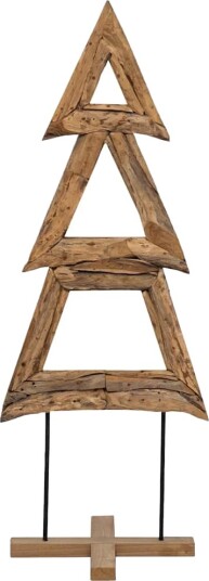 Juletre med stativ Brun 90 cm Heltre teak