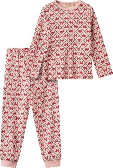 Wheat Pysjamas   Mila   DIM Rose Buer   Wheat   2 år (92)   2 delt nattøy Beige Rosa Rød