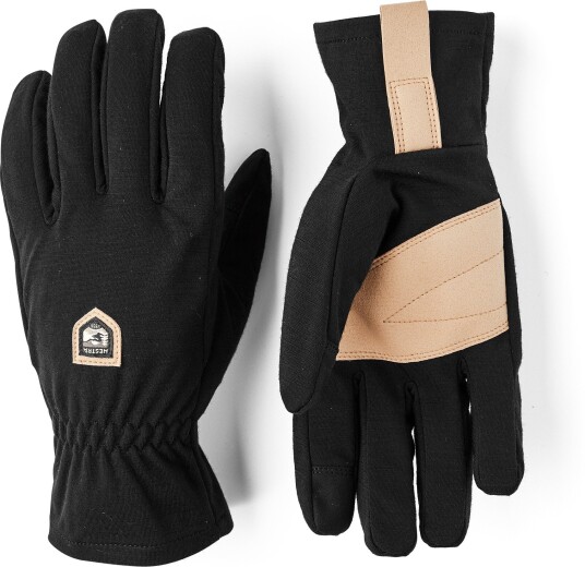 HESTRA Tynne vindtette ullhansker til voksne «Windwool Merino Liner» Black
