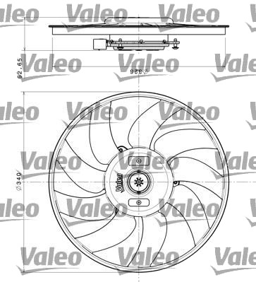 Kjølevifte VALEO 696349 Kjølevifte VALEO 696349