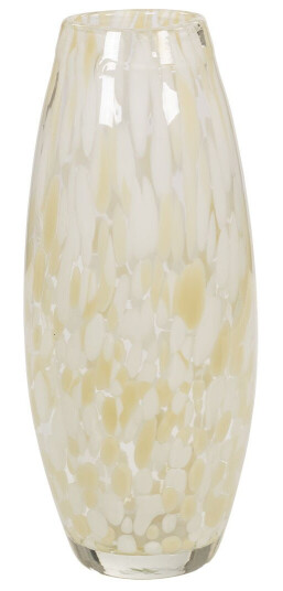 Vase Virvel Hvitbeige