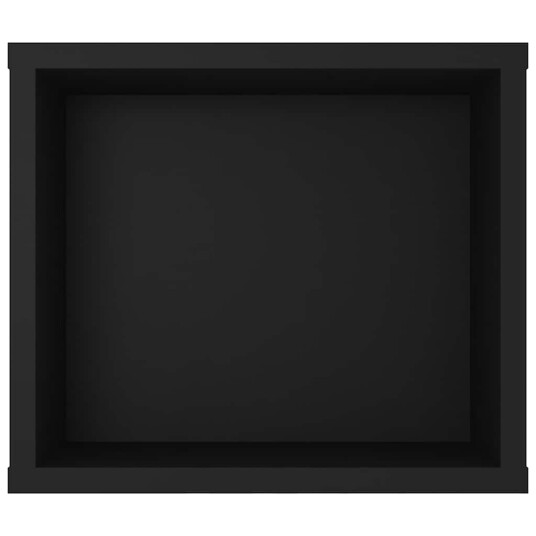 vidaXL Hengende TV-benk svart 100x30x26,5 cm sponplate