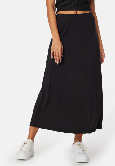Happy Holly Soft Midi Skirt Black 48/50