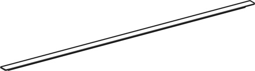 GEBERIT håndtak 1181x33x19mm aluminium pulverlakkert matt