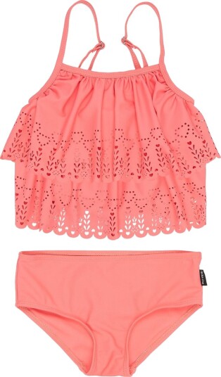Mikk line Swim Bikini Uv Frill Coral 122/128CM