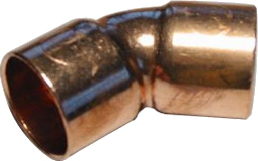 Viega 45° Bøjning 28 mm Kobber til Hydraulikk