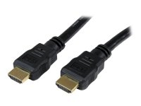 StarTech.com 1.5m High Speed HDMI Cable - Ultra HD 4k x 2k HDMI Cable - HDMI to HDMI M/M - 5 ft HDMI 1.4 Cable - Audio/Video Gold-Plated (HDMM150CM) - HDMI-kabel - HDMI hann til HDMI hann - 1.5 m - dobbeltisolert - svart - for P/N: MSTCDP122HD