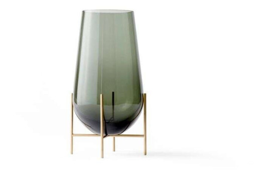 Audo Copenhagen Échasse medium vase røykfarget glass