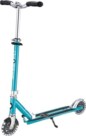 Globber Flow Element Lights Chrome Finish Sparkesykkel, Aqua Blue Globber Flow Element Lights Chrome Finish Sparkesykkel, Aqua Blue
