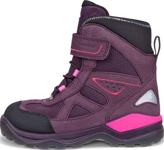 Ecco Snow Mountain Vinterstøvler, Black/Mauve, 40