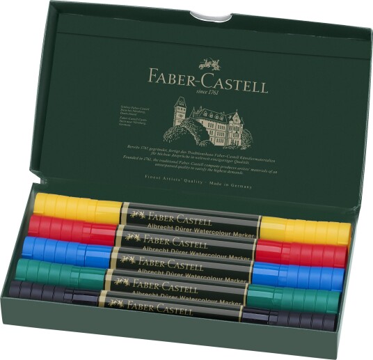 Faber-Castell Watercolour marker A.Dürer 5 pcs 160305 Faber-Castell Watercolour marker A.Dürer 5 pcs 160305