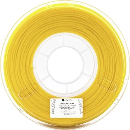 Polymaker 70176 Filament Abs-Plast Lukt Mild 2.85 Mm 1 Kg Gul Polylite 1 Stk