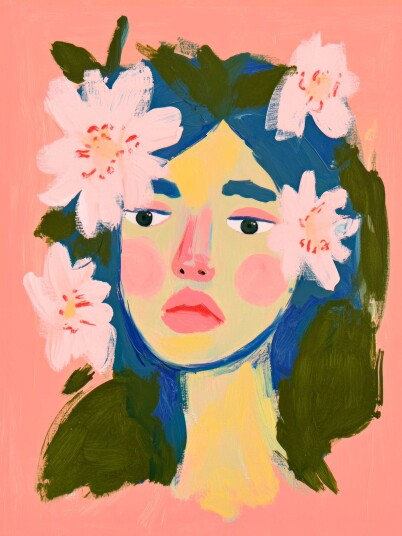 Plakat Blomsterportrett
