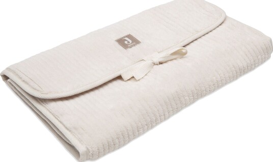 Jollein Cloudy Rib Stellematte Med Oppbevaringslommer, Oatmeal