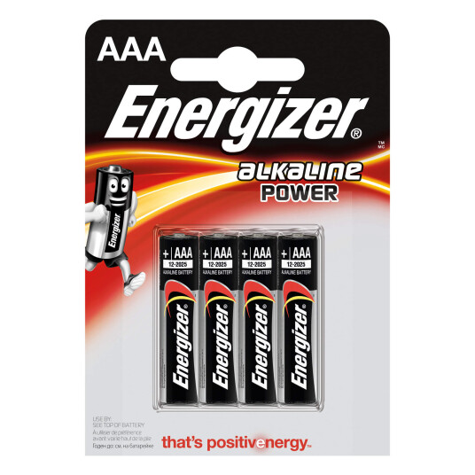 Energizer Alkaline Power AAA/LR03 4 pak   4 pack