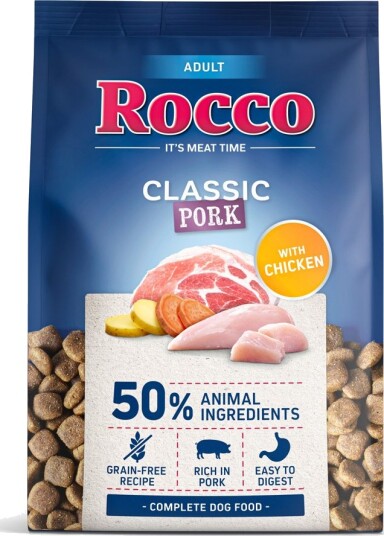 Rocco Tørrfôr Adult Classic Svinekjøtt Med Kylling 2 X 10 kg