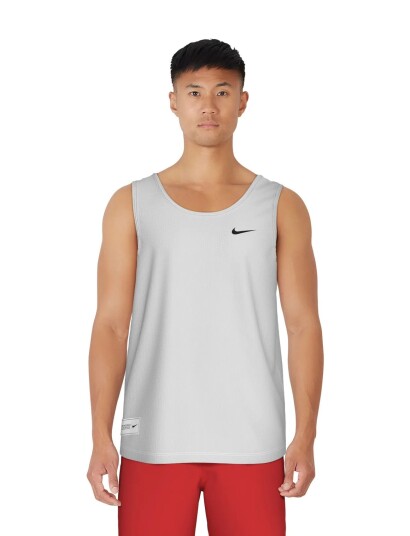 NIKE SWIM Nike Mesh Mesh Tank Top   White   XS