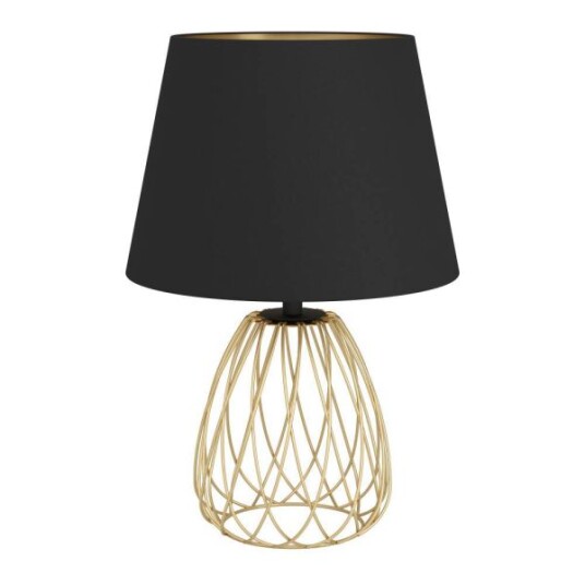 Ms Belysning Jazminia Bordlampe E27 Messing/Sort Ms Belysning Jazminia Bordlampe E27 Messing/Sort