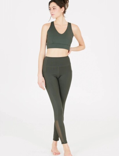 Athlecia Dilraba W Sports Bra Khaki green M Athlecia Dilraba W Sports Bra Khaki green M