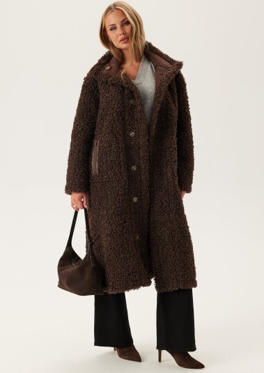 Object Objoaklyn L/S Lo Coat 141 Brown 40 Object Objoaklyn L/S Lo Coat 141 Brown 40