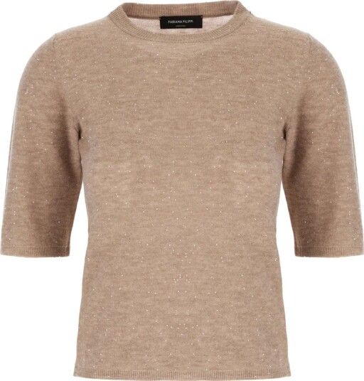Fabiana Filippi Dame Strikkevarer Beige M,