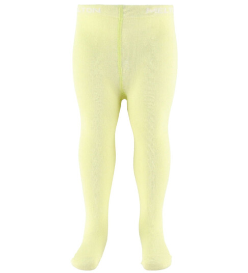 Melton Strømpebukser Light Yellow 80/86 Strømpebukser Gul 80 86