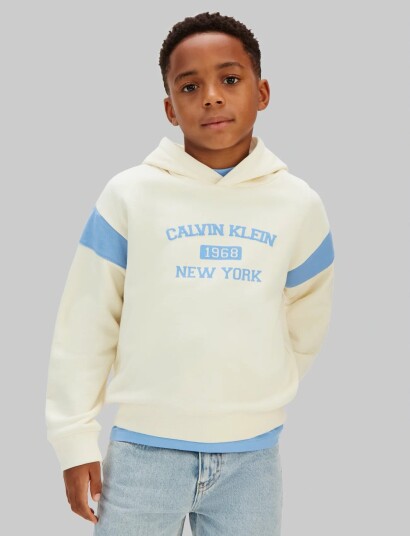 Calvin Klein Relaxed Hoodie Cream 128 Calvin Klein Relaxed Hoodie Cream 128