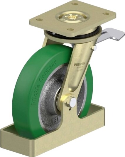 Blickle 882616 Ls-Gst 200K-St-Fs Styrehjul For Tung Last, Hjuldiameter 200 Mm, Bæreevne (Maks.) 800 Kg (1 Stk.)