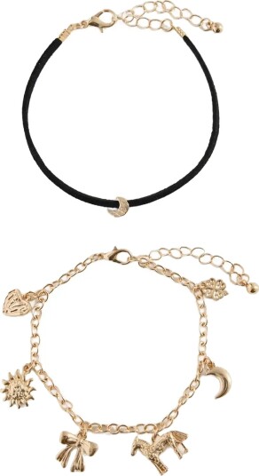 Mango Pack Of 2 Combined Bracelets Gold ONE SIZE