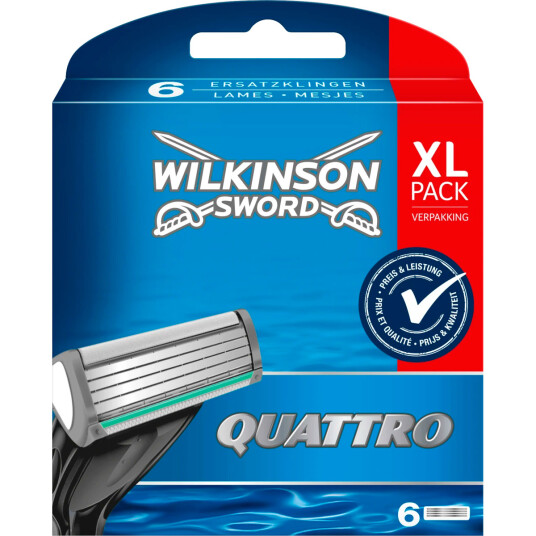 Wilkinson Sword Quattro Plus Barberblad 6 stk.
