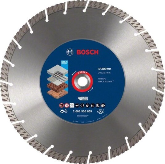 Bosch Diamantkappeskive 300 mm Multimaterial for Betong og Murstein