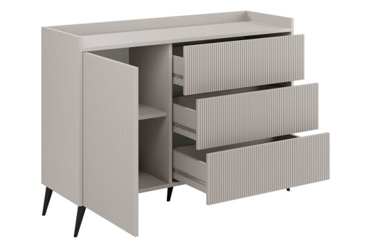Chiku Kommode 126 cm   Beige